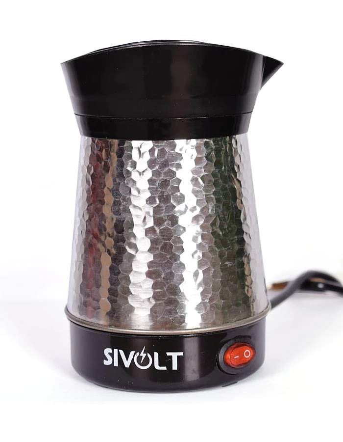 كنكة قهوه تركى كهربائيه 700 مللي يد من البلاستيك لسهولة الاستخدام 500 وات