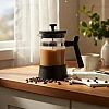 600ml Glass Coffee Pot with Removable Stainless Steel Infuser - Suitable for Coffee and Tea