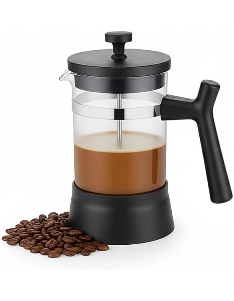 600ml Glass Coffee Pot with Removable Stainless Steel Infuser - Suitable for Coffee and Tea