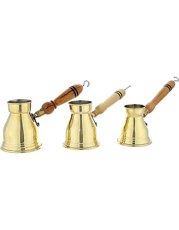 Copper Coffee Pot Set (3) Cup Size (1,2,3)