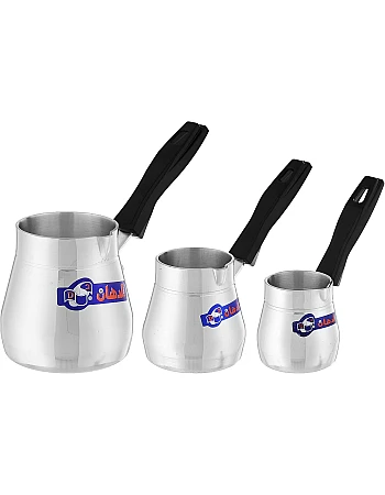 El Dahan coffee pot set bakelite handle - 3 pcs - 1 cm - 3 cm - 5 cm