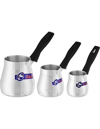 El Dahan coffee pot set bakelite handle - 3 pcs - 1 cm - 3 cm - 5 cm