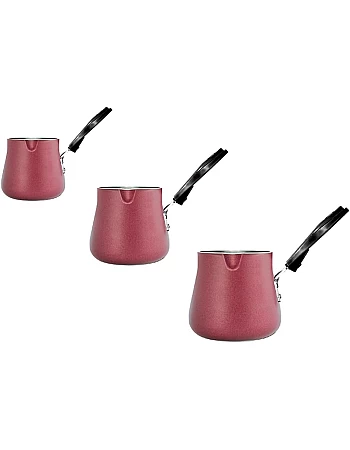 El dahan coffee pot non-stick with bakelite handle, 3 pieces - 1-2-3