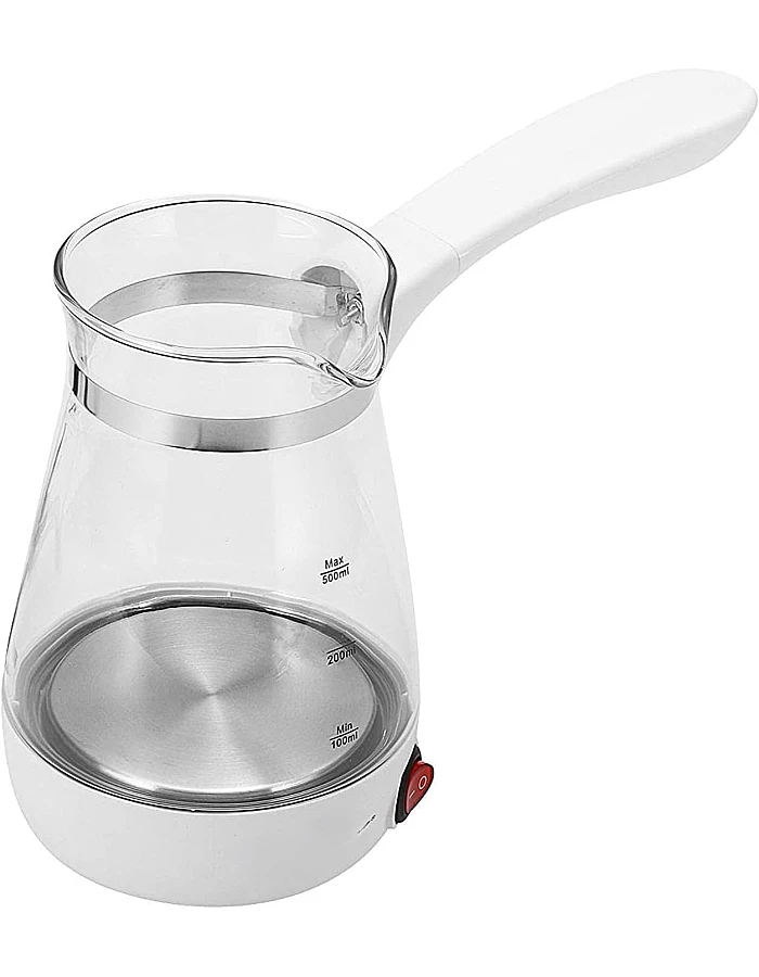 Glass Electric Coffee Pot Ergonomic Handle Heat Insulation Easy One Button Operation Multicolor