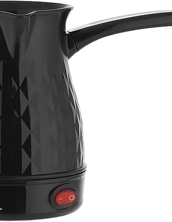 Zada electric plastic turkish coffee pot, black, 500 ml - zcp-700