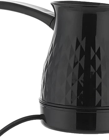 Zada electric plastic turkish coffee pot, black, 500 ml - zcp-700