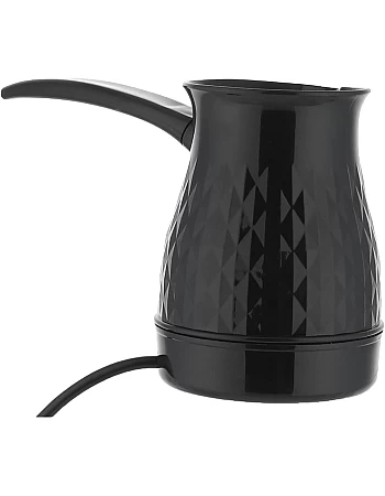 Zada electric plastic turkish coffee pot, black, 500 ml - zcp-700