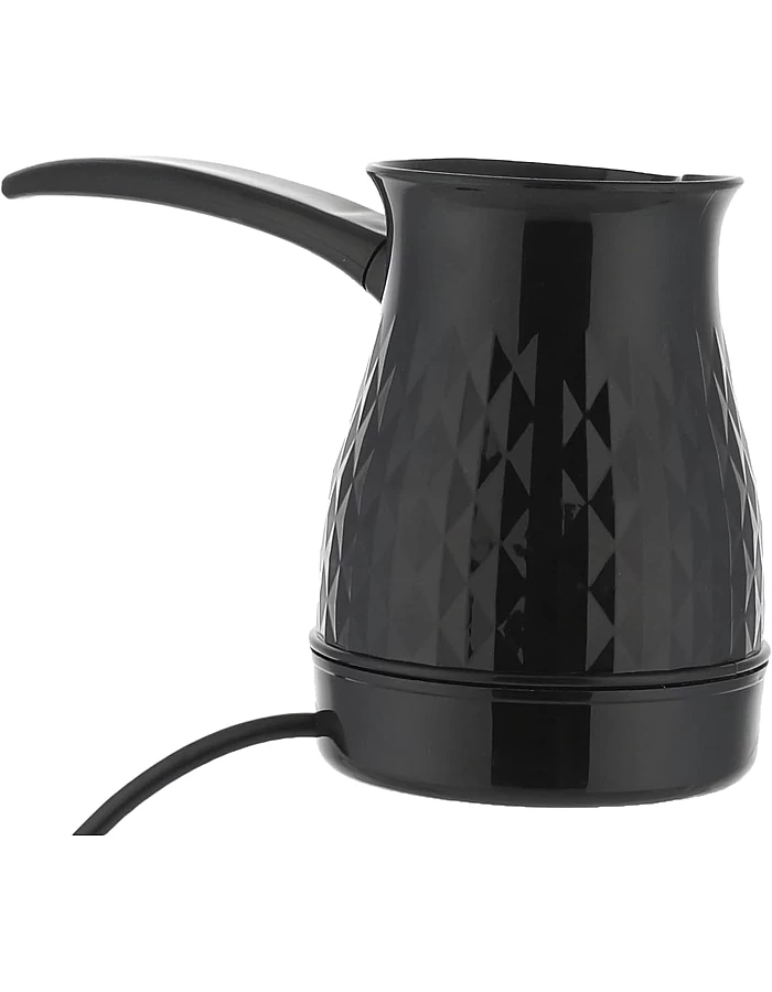 Zada electric plastic turkish coffee pot, black, 500 ml - zcp-700
