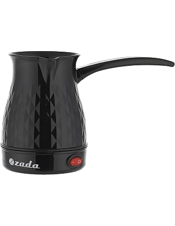 Zada electric plastic turkish coffee pot, black, 500 ml - zcp-700