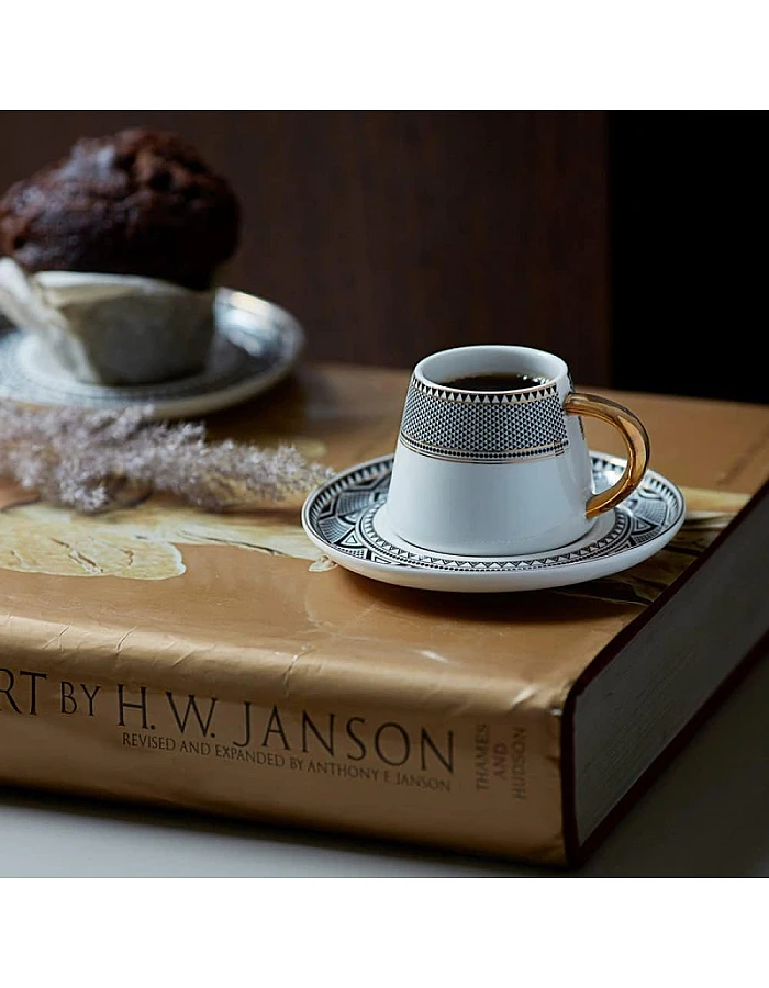 Karaca Globe Coffee Cup Set for 2 People 80 ml