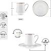 Karaca Wing 6 Person Coffee Cup Set 80 ml