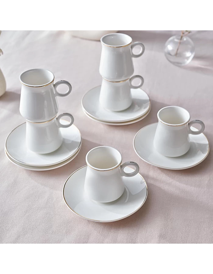 Karaca Wing 6 Person Coffee Cup Set 80 ml