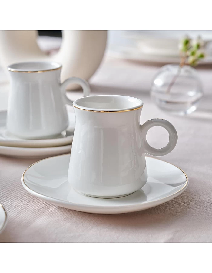 Karaca Wing 6 Person Coffee Cup Set 80 ml