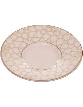 Rosa Calligraphy Porcelain Turkish Cup Set, 12 Pieces With Saucer With Durable Material For Home And Office