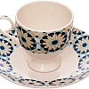Rosa FM 8968 013052 Arabic Star Porcelain Coffee Cup Set With Saucer With Durable Material For Home And Office