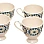 Rosa FM 8968 013052 Arabic Star Porcelain Coffee Cup Set With Saucer With Durable Material For Home And Office