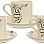 Rosa FM Kalemat Dora Coffee Cup with Plate Set 6-Pieces