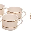 Rosa fm 8968 296103 elizabeth t.shape porcelain tea and coffee cup set, 29 pieces with durable material for home and office