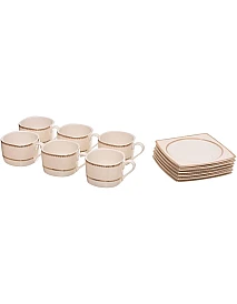Rosa fm 8968 296103 elizabeth t.shape porcelain tea and coffee cup set, 29 pieces with durable material for home and office