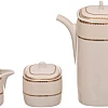 Rosa fm 8968 296103 elizabeth t.shape porcelain tea and coffee cup set, 29 pieces with durable material for home and office