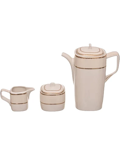 Rosa fm 8968 296103 elizabeth t.shape porcelain tea and coffee cup set, 29 pieces with durable material for home and office