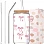 ANABIUP Coquette Cute Pink Bow Glass Cups with Lids and Straws, Aesthetic Iced Coffee Cup, Girly Preppy Design Tumbler Mug for Teen Girls Women Girlfriends Gifts
