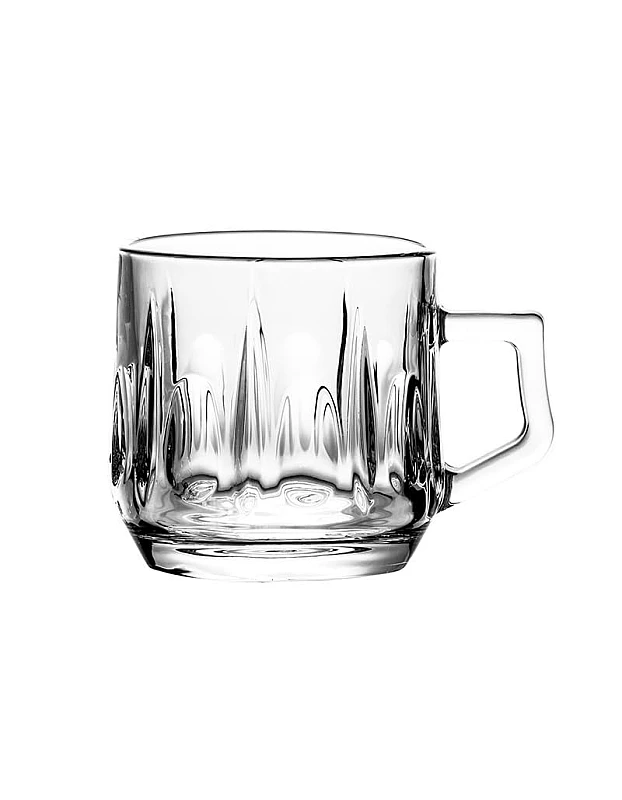 Blink Max KTZB108 Glass Mug 6-Pieces Set, 205 ml Capacity