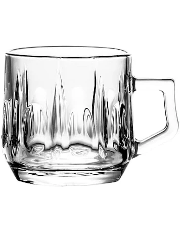 Blink Max KTZB108 Glass Mug 6-Pieces Set, 205 ml Capacity