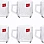BlinkMax Tea and Nescafe mug set, 6 pieces, pure glass, the famous Blank Mix brand, B108