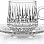 City Glass Sicily Coffee Set - 6 Mugs - 12-Pieces Transparent Glass Coffee Mugs with Matching Underlines, Modern Design for a Happy Coffee Time, 85ML Capacity, Perfect for Home, Office, and Gifting