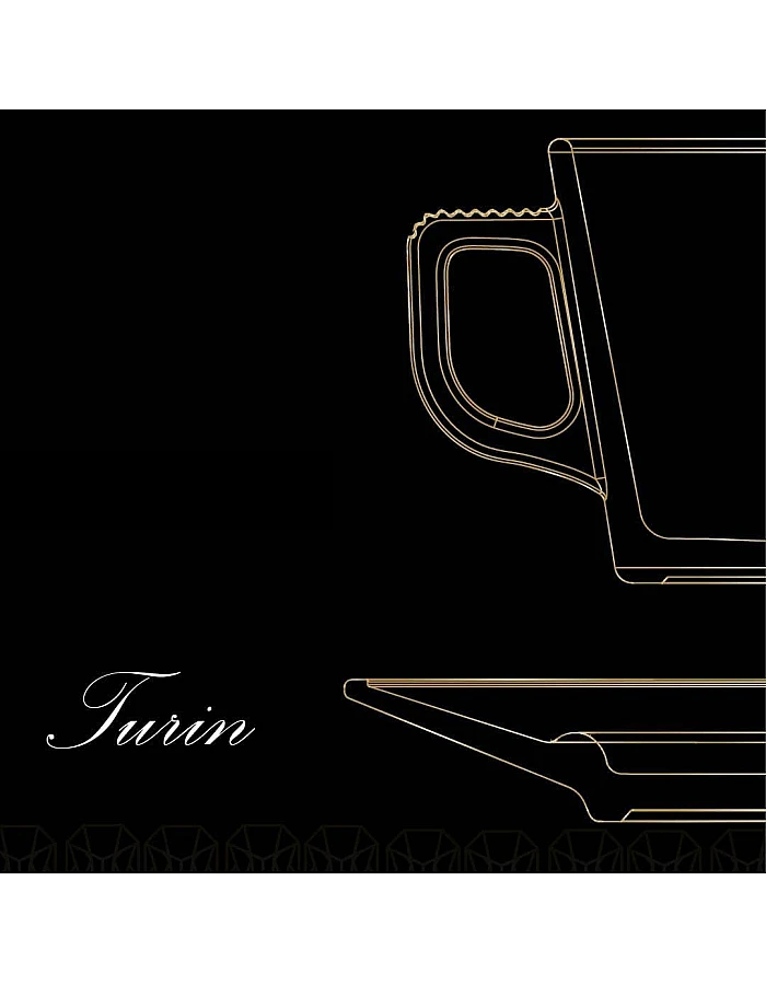 City Glass Turin Coffee Mug Set of 6 Mugs + 6 Serving Plates for Coffee or Espresso Clear Small 90 ml