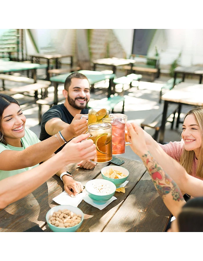 Dorsaer Glass Mugs Set of 2, 16oz Thick Flat Bottom Glass Coffee Mugs, Large Clear Glass Cup with Handle for Beverages, Tea, Cappuccino, Latte, Espresso Coffee, Juice