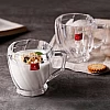 Glass Tea Cup Set Of 6 220Ml Clear Tea Coffee Mugs Espresso Mugs Ktzb125