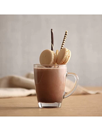 LAV VEGA Glass Mug / 300 cc- 10.25 Oz / 6 Pcs/Elegant design, Trusted Brand, Attractive shape of Tea, Latte, Cappuccino, Soft Drink, Sparkling Drink, Juices, Espresso