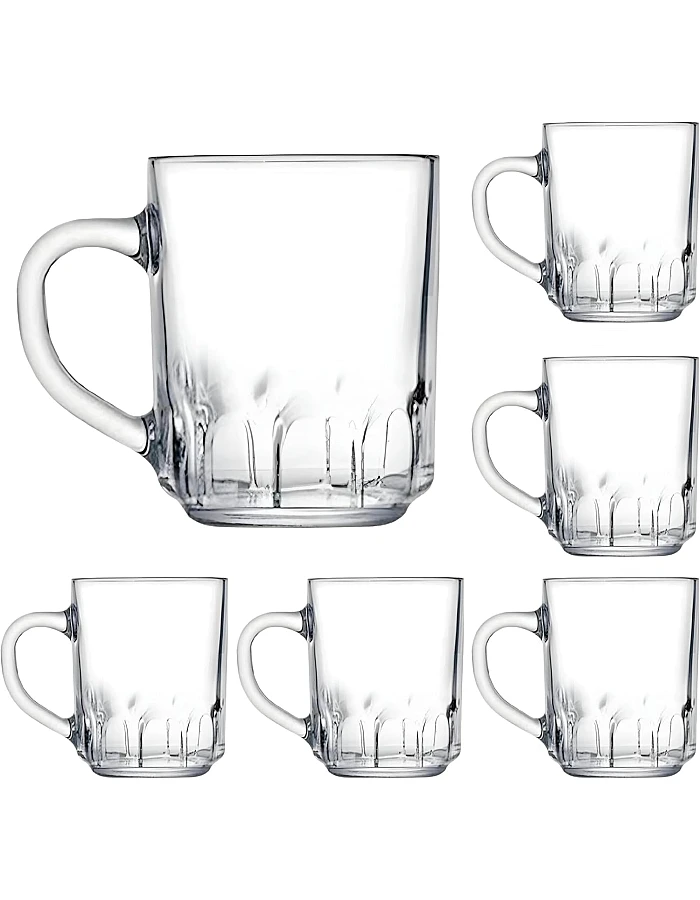 Luminarc Roc Mug 6-Pieces Set, 250 ml Capacity