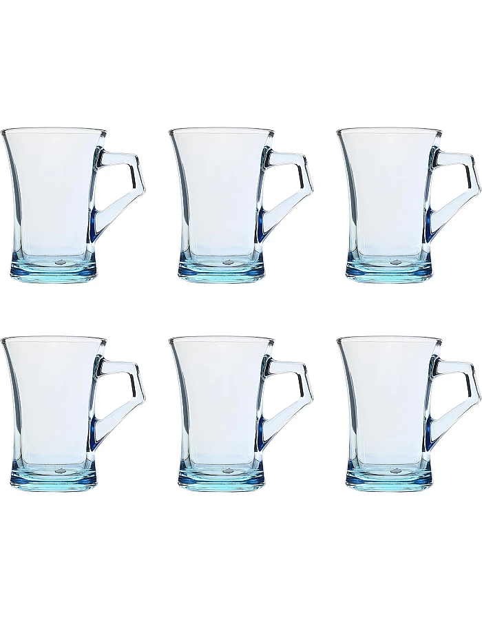 Pasabahce Azur Glass Mug For Home Uses, Restaurants & Hotels, 120ml - Turqouise