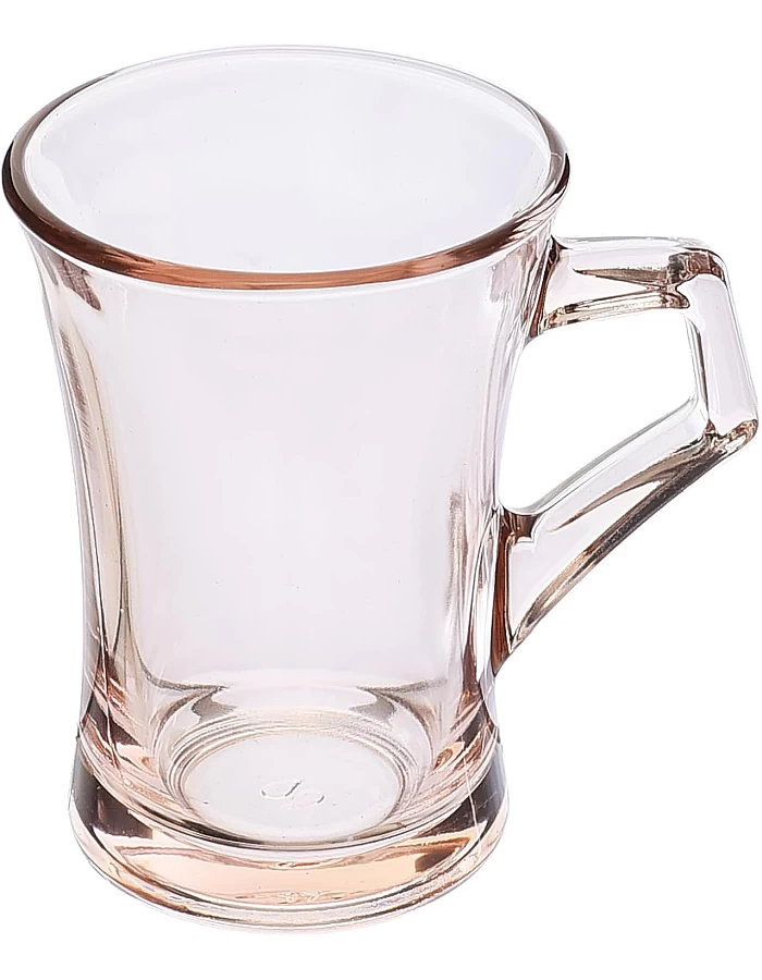 Pasabahce Azur Glass Mug for Home Uses, Restaurants & Hotels, 120ml - Pink