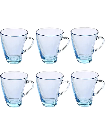 Pasabahce Penguen Glass Mug For Home Uses, Restaurants & Hotels, 170ml - Turqouise