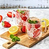 cmxing Double Wall Reusable Coffee Glasses Cups Insulated Cups Transparent Thermo Glass Cup Set Coffee Mugs for Espresso Cappuccino Latte(300ml)