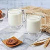 cmxing Double Wall Reusable Coffee Glasses Cups Insulated Cups Transparent Thermo Glass Cup Set Coffee Mugs for Espresso Cappuccino Latte(300ml)