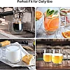 cmxing Double Wall Reusable Coffee Glasses Cups Insulated Cups Transparent Thermo Glass Cup Set Coffee Mugs for Espresso Cappuccino Latte(300ml)
