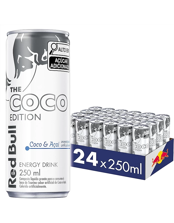 Pack of 24 Red Bull Energy Cans, Coconut and Acai, 8.5 oz