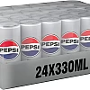Diet Pepsi, Carbonated Soft Drink, Cans, 330 ml Pack of 24