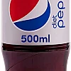 Diet Pepsi, Carbonated Soft Drink, Plastic Bottle, 500 ml x 12