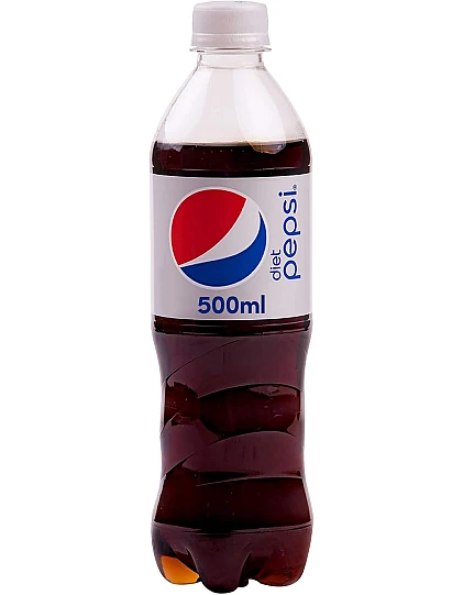 Diet Pepsi, Carbonated Soft Drink, Plastic Bottle, 500 ml x 12