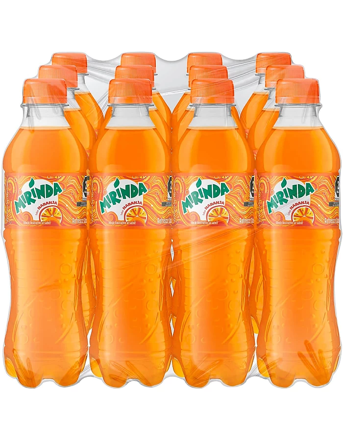 Mirinda, 12 Pack Pet Orange Soft Drink 400ml