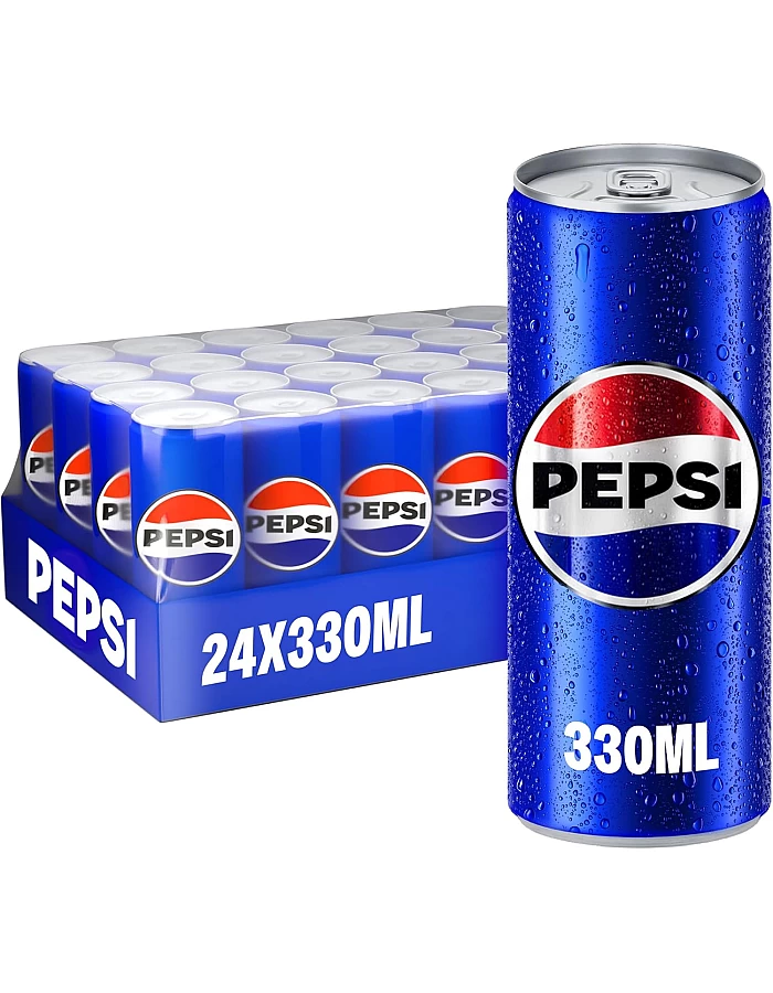 Pepsi, Carbonated Soft Drink, Cans, 330Mlpack Of 24