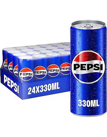 Pepsi, Carbonated Soft Drink, Cans, 330Mlpack Of 24