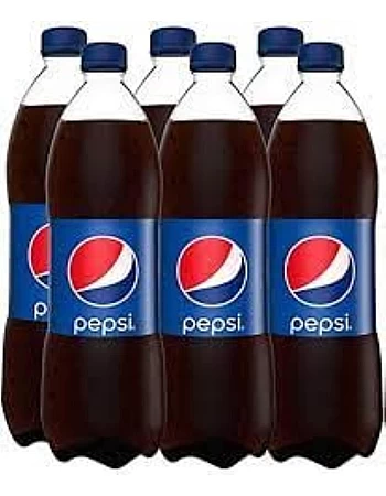 Pepsi Plastic Soda Bottle – 1L - 6 Pcs - 6 Bottles