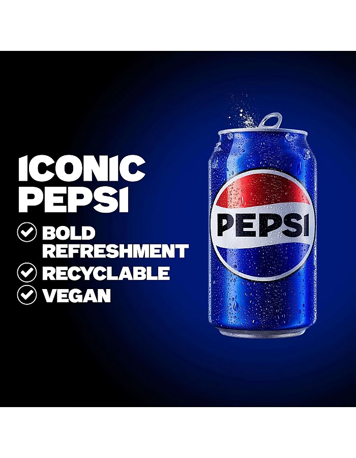 Pepsi Regular Cans, 8 x 330ml